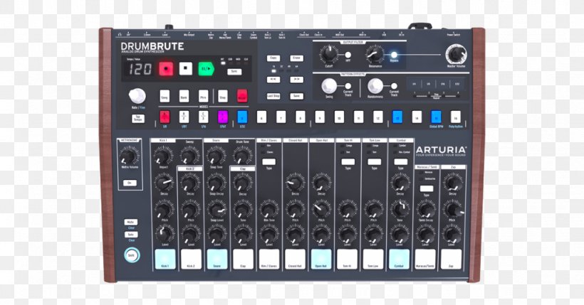Arturia DrumBrute Drum Machine Sound Synthesizers Analog Synthesizer, PNG, 1024x536px, Watercolor, Cartoon, Flower, Frame, Heart Download Free