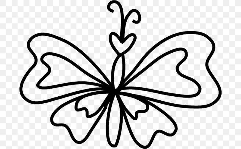 Brush-footed Butterflies Butterfly Leaf Petal Clip Art, PNG, 690x509px, Brushfooted Butterflies, Black And White, Brush Footed Butterfly, Butterfly, Flora Download Free