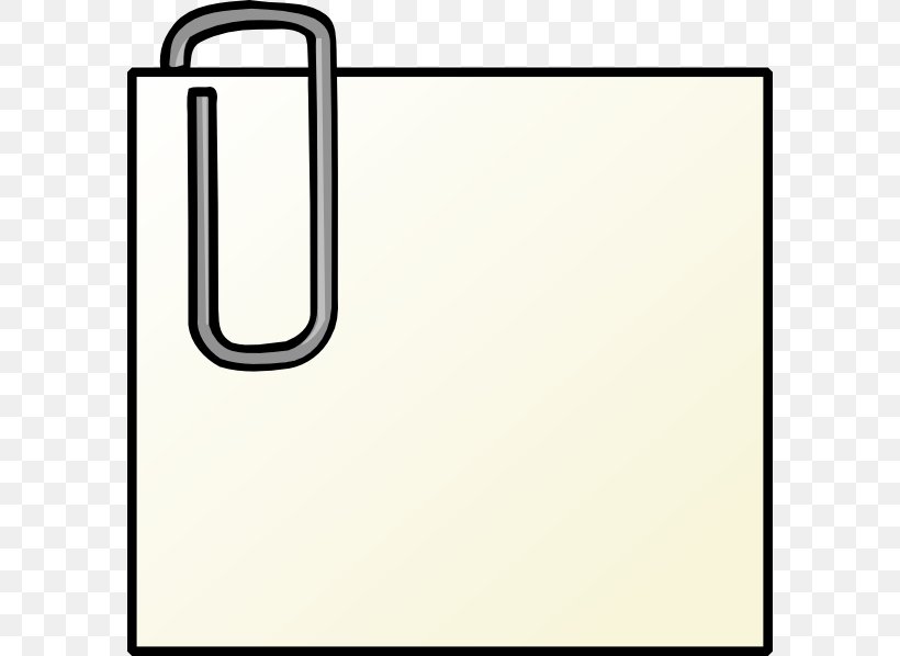 Paper Clip Post-it Note Clip Art, PNG, 588x598px, Paper, Area, Binder Clip, Black, Brand Download Free