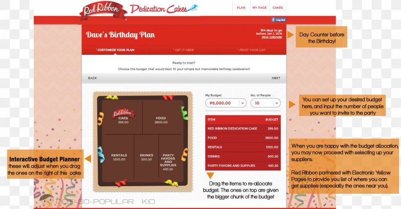 Red Ribbon Birthday Brand Party, PNG, 1471x766px, Red Ribbon, Birthday, Brand, Budget, Cebu Download Free