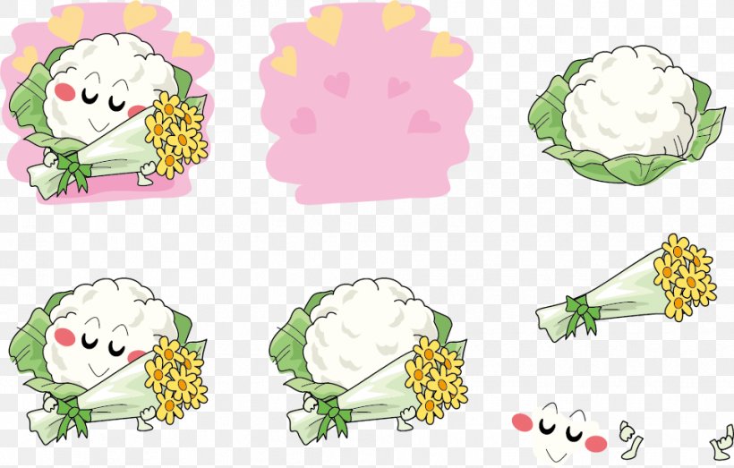 Floral Design Illustration, PNG, 965x616px, Floral Design, Art, Brassica Oleracea, Cartoon, Creative Arts Download Free