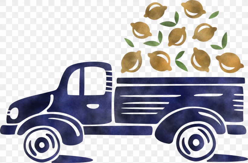 Lemon Truck Autumn Fruit, PNG, 3000x1984px, Lemon Truck, Autumn, Cricut, Fruit, Silhouette Download Free
