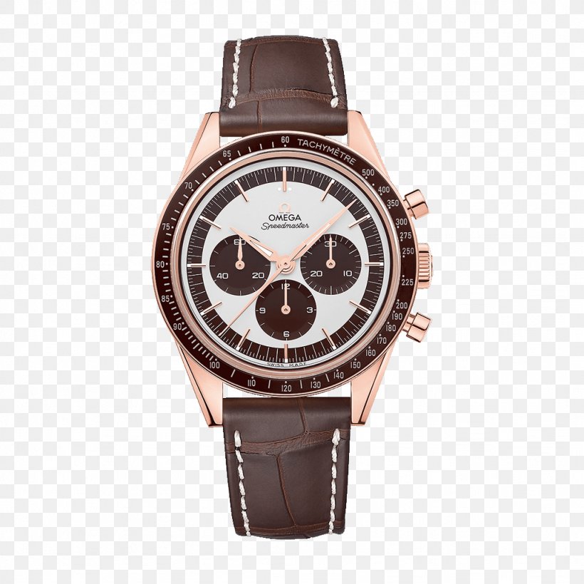 OMEGA Speedmaster Moonwatch Professional Chronograph Omega SA Omega Seamaster, PNG, 1024x1024px, Omega Speedmaster, Brand, Brown, Chronograph, Coaxial Escapement Download Free