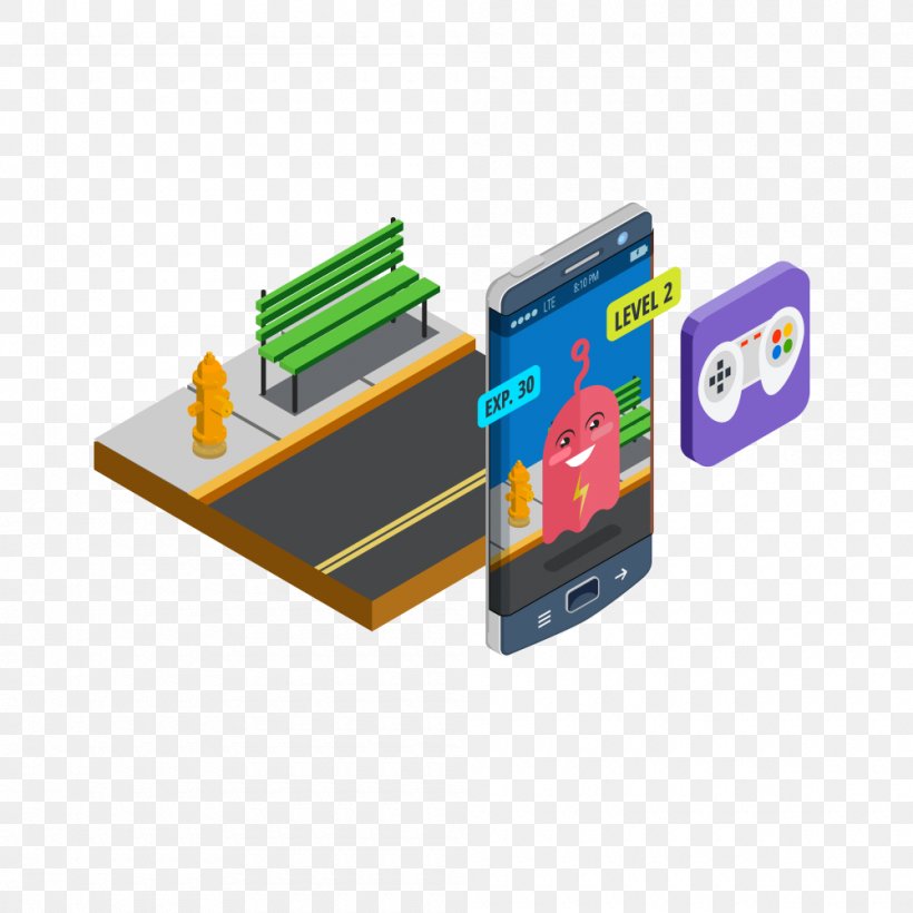Augmented Reality Isometric Graphics In Video Games And Pixel Art Royalty-free Illustration, PNG, 1000x1000px, Augmented Reality, Augment, Electronics Accessory, Isometric Projection, Photography Download Free