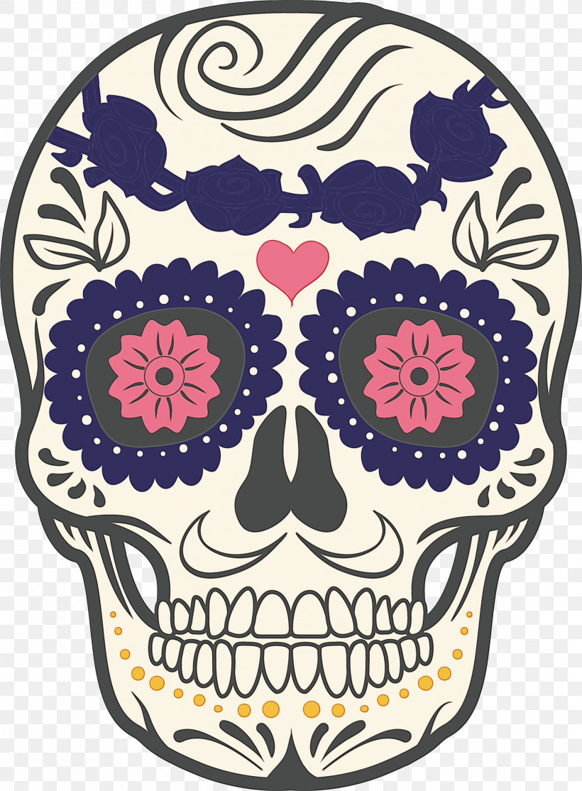 Skull Art, PNG, 2531x3439px, Mexico Element, Calavera, Day Of The Dead, Death, Festival Of The Dead Download Free