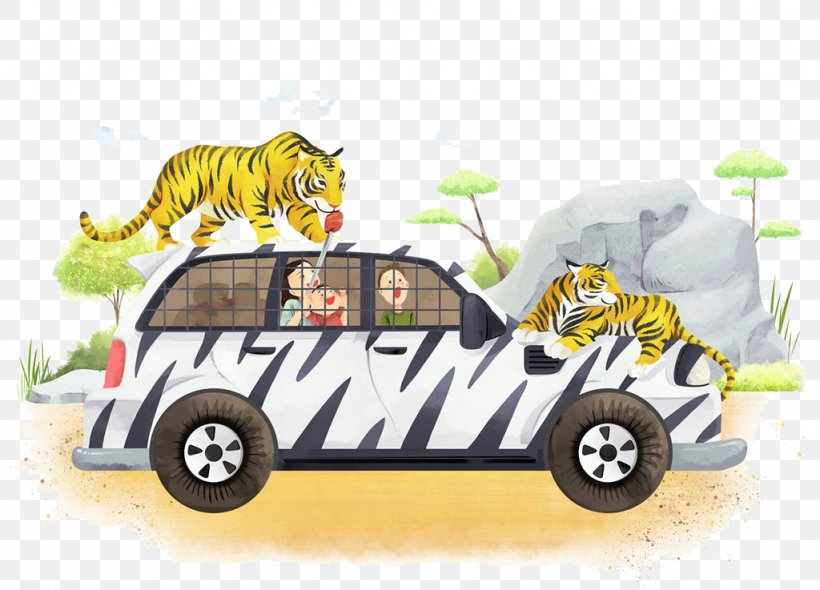 Tiger Cartoon Illustration, PNG, 1024x737px, Tiger, Art, Automotive Design, Brand, Car Download Free