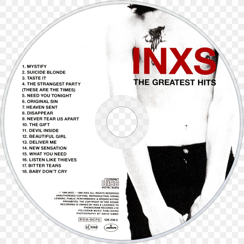 Compact Disc INXS The Greatest Hits Elegantly Wasted Album, PNG, 1000x1000px, Watercolor, Cartoon, Flower, Frame, Heart Download Free