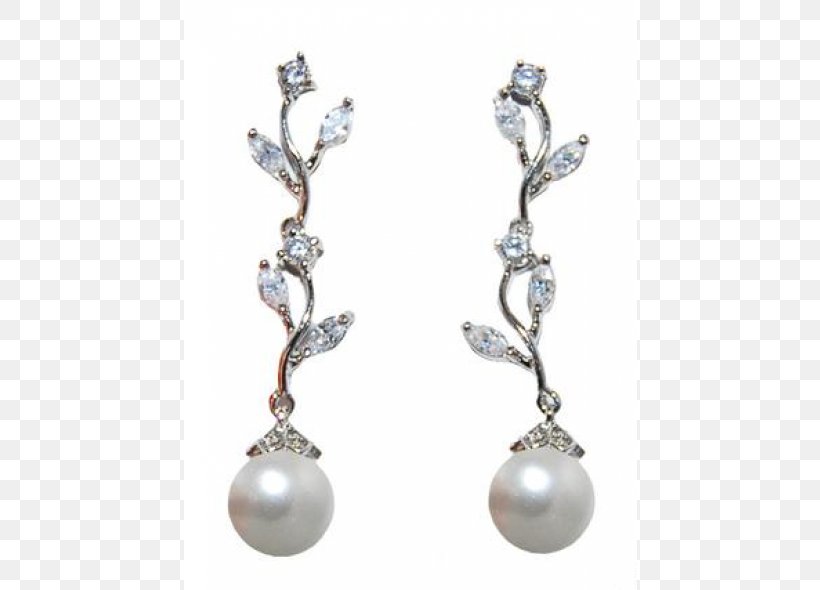 Pearl Earring Cubic Zirconia Body Jewellery, PNG, 590x590px, Pearl, Art Deco, Body Jewellery, Body Jewelry, Bride Download Free