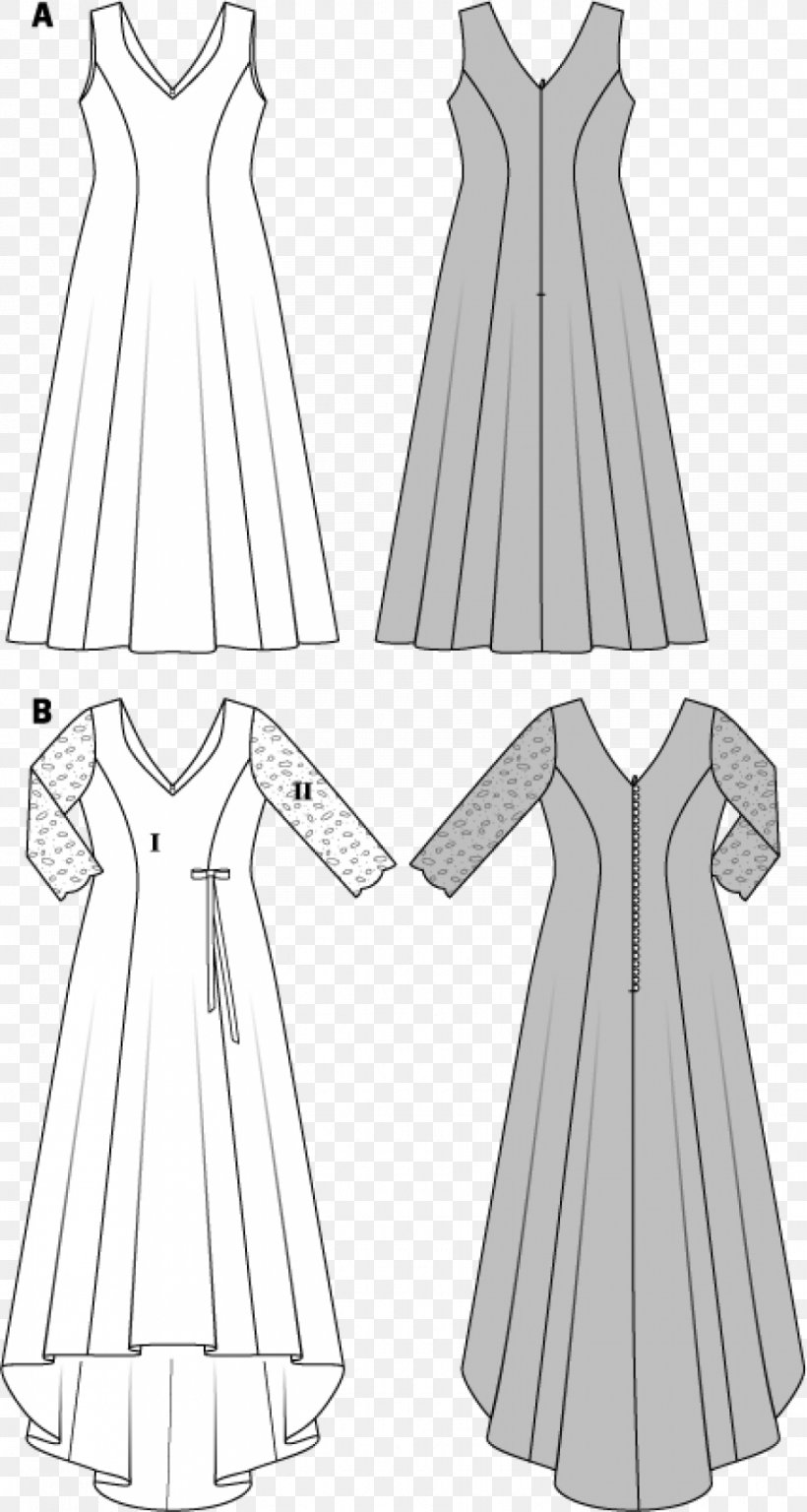 Burda Style Wedding Dress Evening Gown Pattern, PNG, 915x1715px, Watercolor, Cartoon, Flower, Frame, Heart Download Free