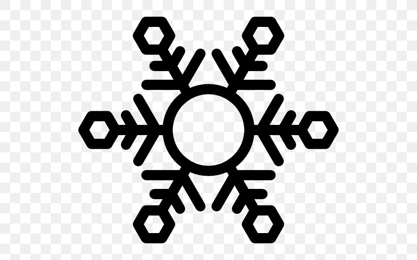 Snowflake Download, PNG, 512x512px, Snowflake, Area, Black, Black And White, Brand Download Free
