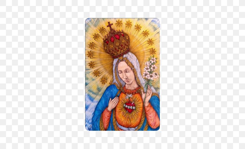 Drawing Painting Paper Immaculate Heart Of Mary, PNG, 500x500px, Watercolor, Cartoon, Flower, Frame, Heart Download Free