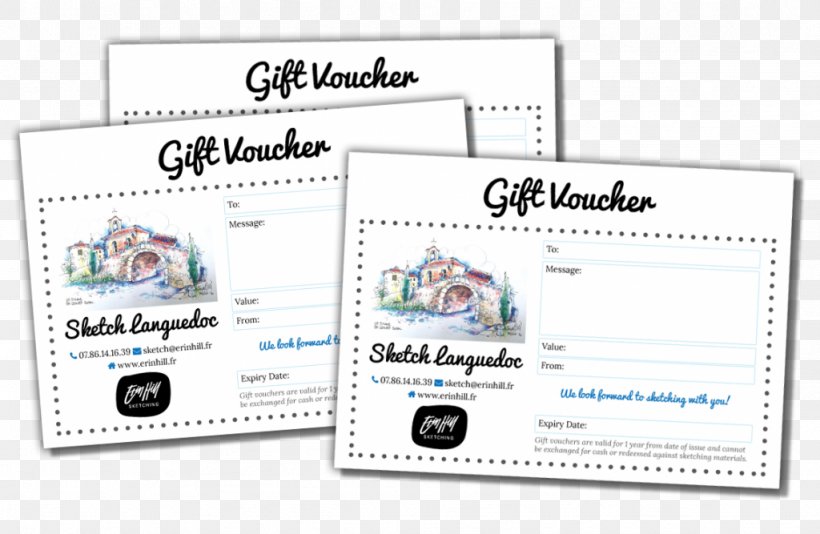 Paper Languedoc Voucher Sketch, PNG, 1024x667px, Paper, Brand, Creativity, Gift, Material Download Free