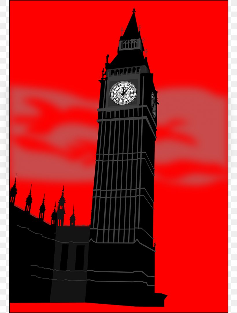Big Ben Palace Of Westminster Tower Silhouette, PNG, 968x1280px, Big Ben, Black And White, Brand, Building, Clock Tower Download Free