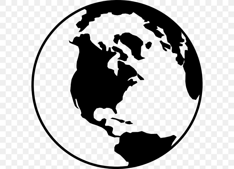 Globe World Earth Clip Art, PNG, 600x592px, Globe, Artwork, Black, Black And White, Earth Download Free