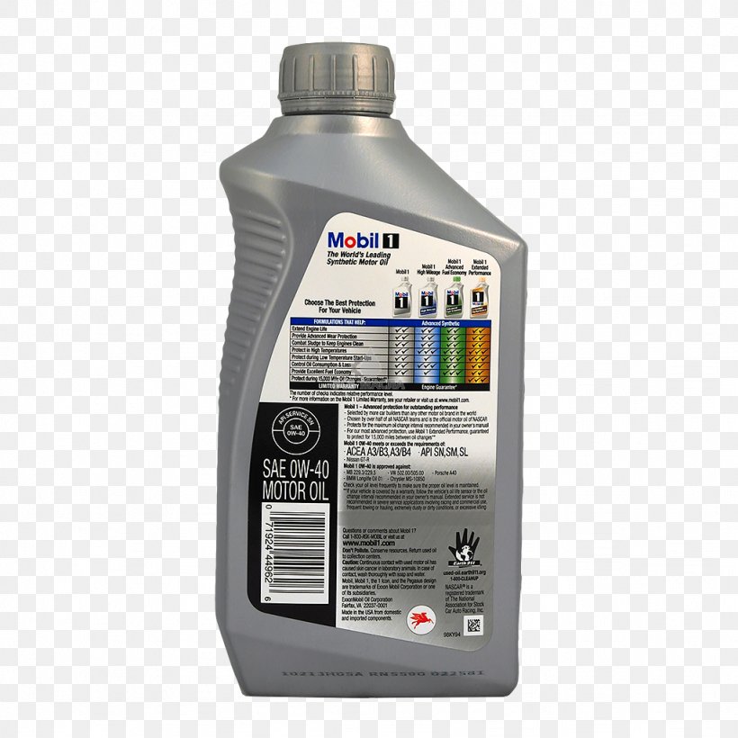 Motor Oil Mobil 1 ExxonMobil, PNG, 1024x1024px, Motor Oil, Article, Automotive Fluid, Bottle, Brand Download Free