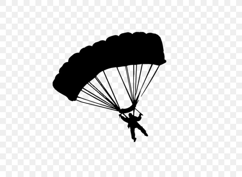 Parachute Parachuting Clip Art, PNG, 600x600px, Parachute, Black, Black And White, Document, Parachuting Download Free