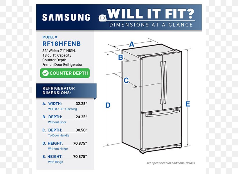 Refrigerator Countertop Samsung RF18HFENB Ice Makers Door, PNG, 800x600px, Refrigerator, Area, Autodefrost, Bathroom, Cabinetry Download Free
