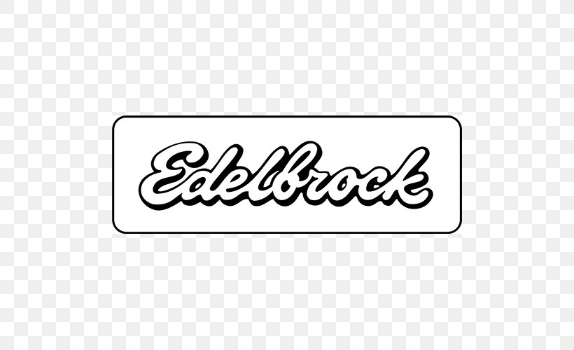 Car Edelbrock, LLC Logo Decal Sticker, PNG, 500x500px, Car, Area, Black And White, Brand, Car Tuning Download Free