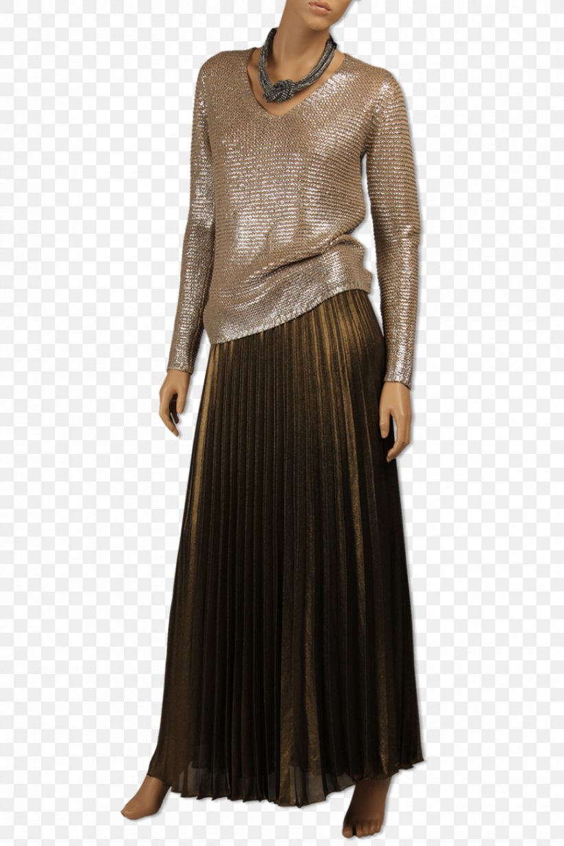 Dress Gown Skirt Sleeve Neck, PNG, 900x1350px, Dress, Brown, Clothing, Day Dress, Gown Download Free