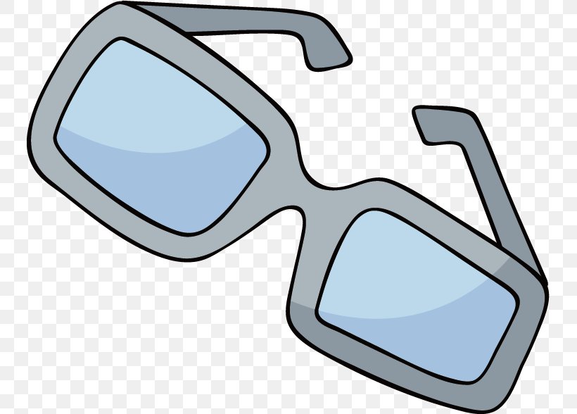 Goggles Glasses Cartoon Clip Art, PNG, 743x588px, 3d Film, Goggles, Automotive Design, Blue, Cartoon Download Free