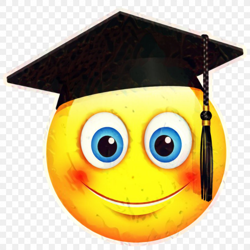 Graduation Cartoon, PNG, 1024x1024px, Smiley, Cap, Emoticon, Facial Expression, Graduation Download Free