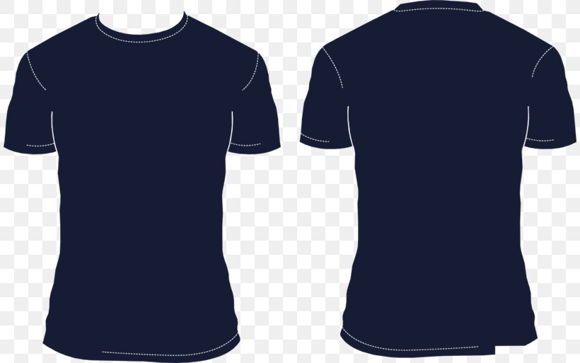 T-shirt Vector Graphics Polo Shirt Clip Art Navy Blue, PNG, 810x513px, Tshirt, Active Shirt, Black, Blue, Brand Download Free