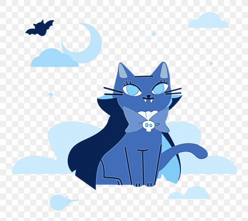 Cat Kitten Whiskers Cartoon Tail, PNG, 2500x2230px, Spooky Halloween, Cartoon, Cat, Character, Kitten Download Free