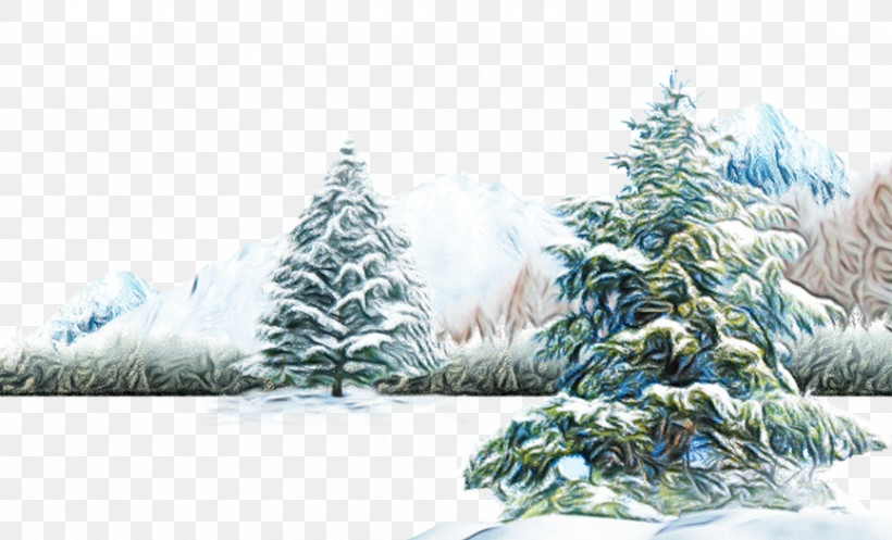 Christmas Tree, PNG, 866x525px, Watercolor, Christmas Day, Christmas Ornament, Christmas Tree, Conifers Download Free