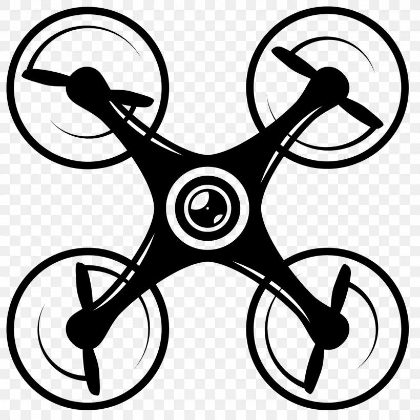 Unmanned Aerial Vehicle Quadcopter Aircraft Clip Art, PNG, 1500x1500px, Unmanned Aerial Vehicle, Aircraft, Artwork, Black, Black And White Download Free