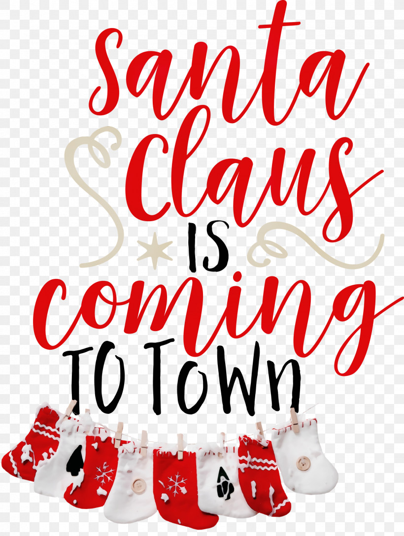 Christmas Decoration, PNG, 2259x3000px, Santa Claus Is Coming, Calligraphy, Christmas, Christmas Day, Christmas Decoration Download Free