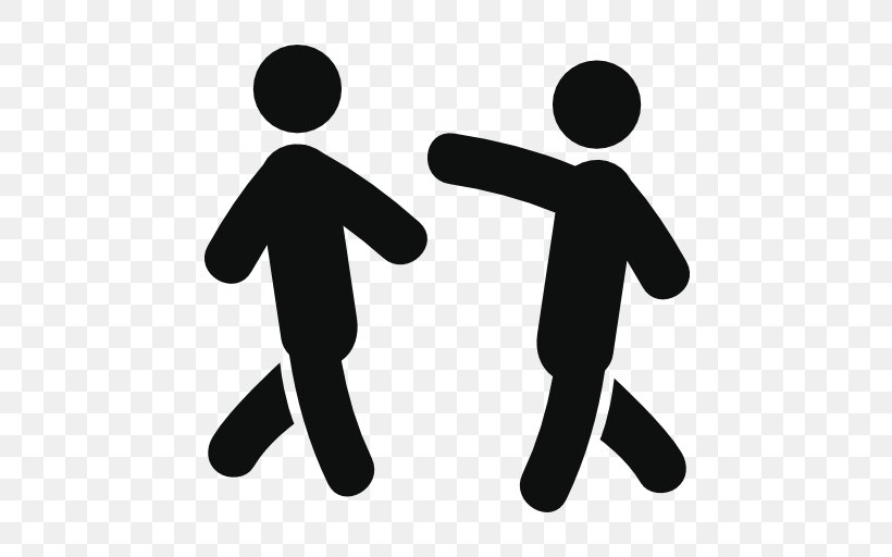 Walking Icon Design Clip Art, PNG, 512x512px, Walking, Animation, Black And White, Communication, Hand Download Free
