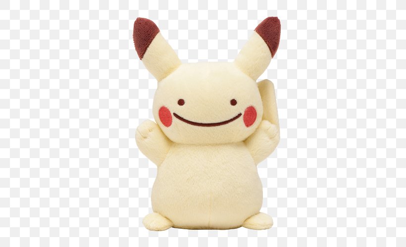 Pikachu Ditto Centre Pokémon Stuffed Animals & Cuddly Toys, PNG, 500x500px, Pikachu, Bulbasaur, Charizard, Charmander, Clefairy Download Free