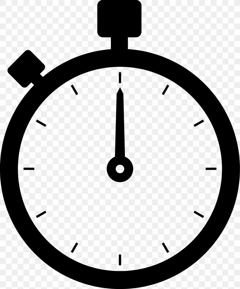 Stopwatch Timer Clip Art, PNG, 1995x2400px, Stopwatch, Area, Black And White, Chronometer Watch, Clock Download Free