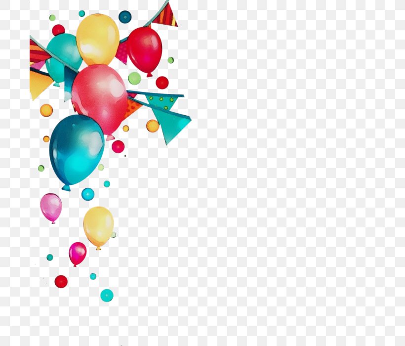 Balloon Party Supply Confetti, PNG, 700x700px, Watercolor, Balloon, Confetti, Paint, Party Supply Download Free