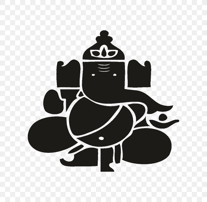 Ganesha Shiva Symbol Clip Art, PNG, 800x800px, Ganesha, Black, Black And White, Deity, Ganesh Chaturthi Download Free