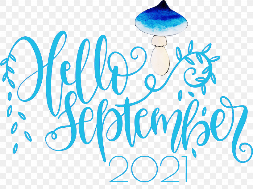 Hello September September, PNG, 3065x2293px, Hello September, Calligraphy, Logo, Nail Art, September Download Free