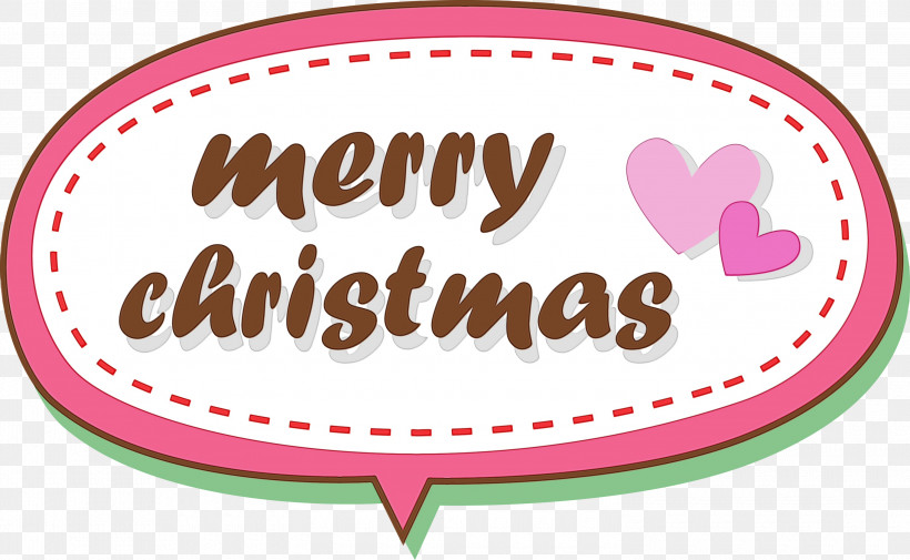 Pink Text Heart Sticker Label, PNG, 3000x1851px, Merry Christmas Font, Heart, Label, Paint, Pink Download Free