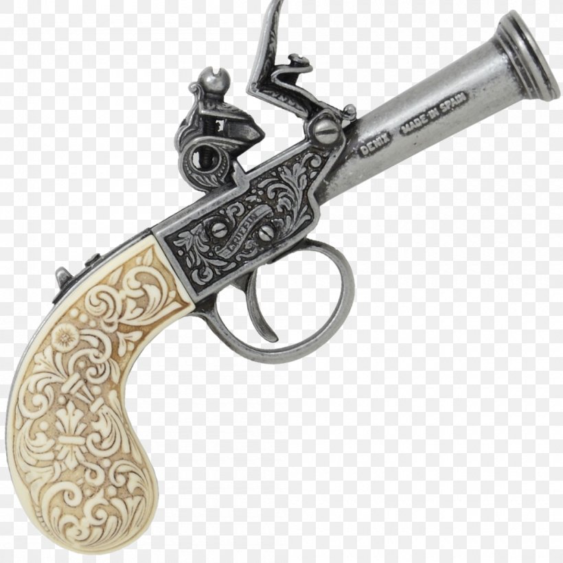 Trigger Flintlock Firearm Pocket Pistol, PNG, 1000x1000px, Trigger, Air Gun, Blunderbuss, Duelling Pistol, Firearm Download Free