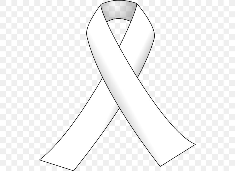 Awareness Ribbon White Ribbon Red Ribbon Clip Art, PNG, 546x599px, Awareness Ribbon, Aids, Area, Arm, Black Download Free
