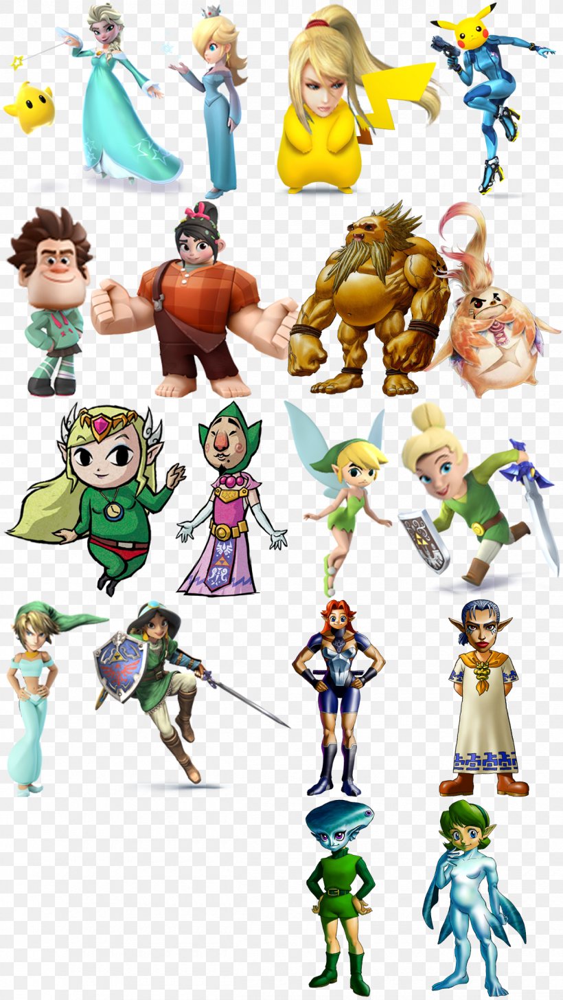Link Super Smash Bros. For Nintendo 3DS And Wii U Samus Aran Princess Peach Rosalina, PNG, 1200x2130px, Link, Action Figure, Animal Figure, Art, Cartoon Download Free