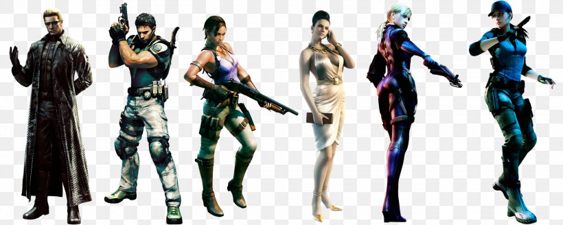 Resident Evil 5 Resident Evil 6 Resident Evil 4 Resident Evil 7: Biohazard Resident Evil: Revelations, PNG, 3000x1200px, Resident Evil 5, Action Figure, Ada Wong, Character, Costume Design Download Free