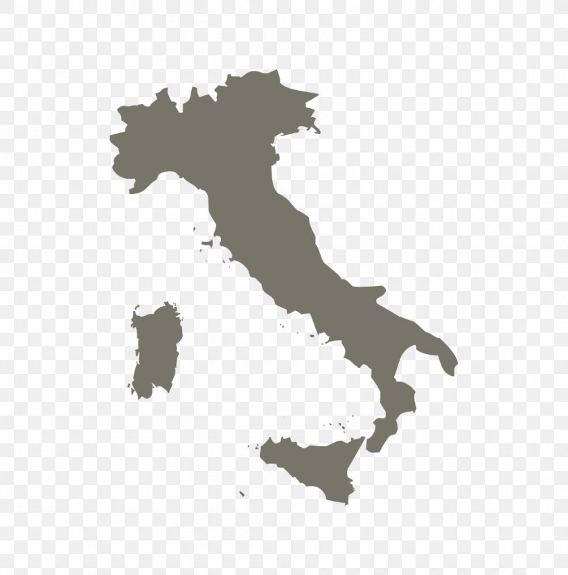 Vector Graphics Italy Vector Map Illustration, PNG, 951x963px, Italy, Black And White, Carnivoran, Dog Like Mammal, Flag Of Italy Download Free