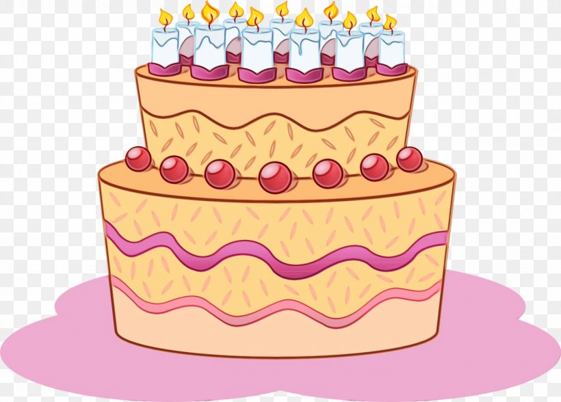 Birthday Cake, PNG, 1280x918px, Watercolor, Baked Goods, Baking, Baking Cup, Bavarian Cream Download Free