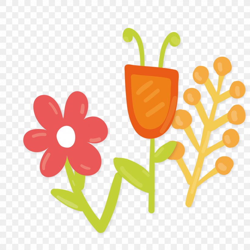 Vector Hand-painted Florets, PNG, 1875x1875px, Flower, Art, Clip Art, Drawing, Floral Design Download Free