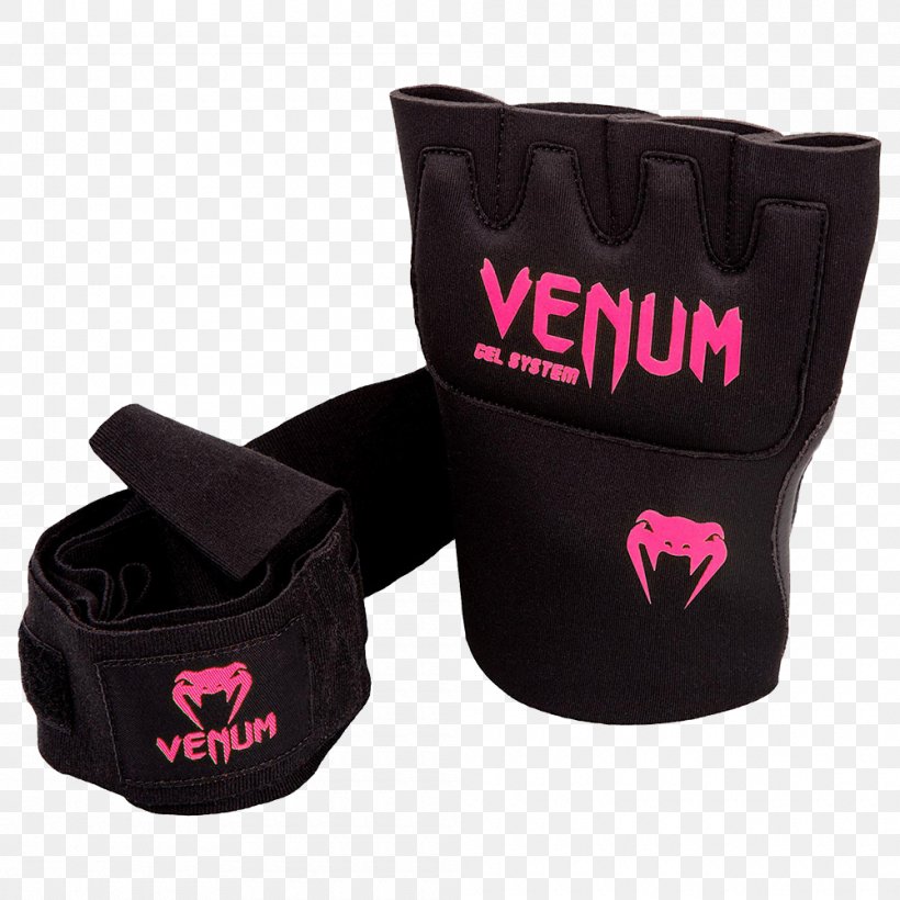 Venum Kontact Gel Glove Wraps Black Boxing, PNG, 1000x1000px, Venum, Boxing, Glove, Hand Wrap, Mixed Martial Arts Download Free