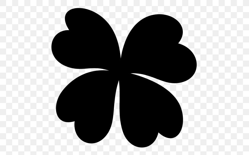 Clip Art, PNG, 512x512px, Symbol, Black And White, Butterfly, Clover, Flower Download Free