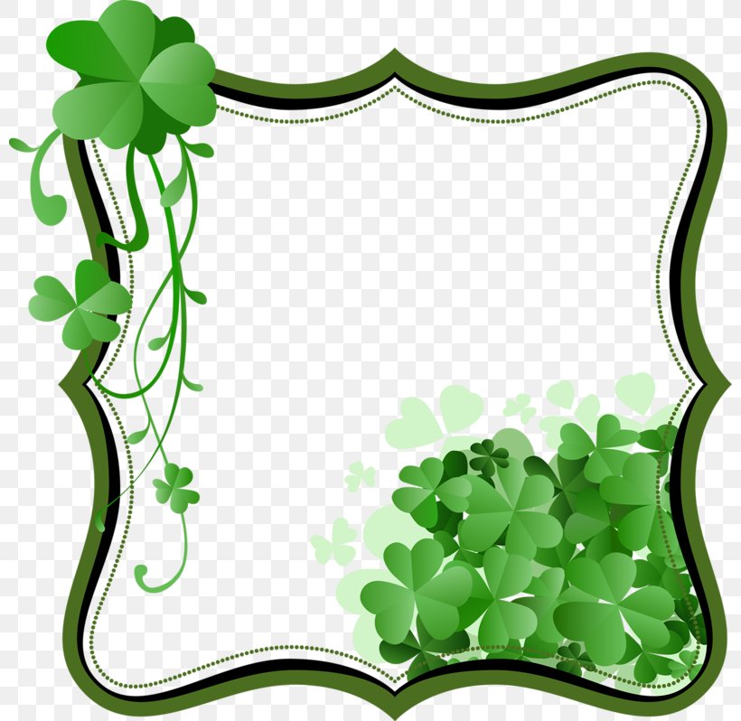 Saint Patrick's Day Four-leaf Clover Shamrock Image, PNG, 800x798px, Watercolor, Cartoon, Flower, Frame, Heart Download Free