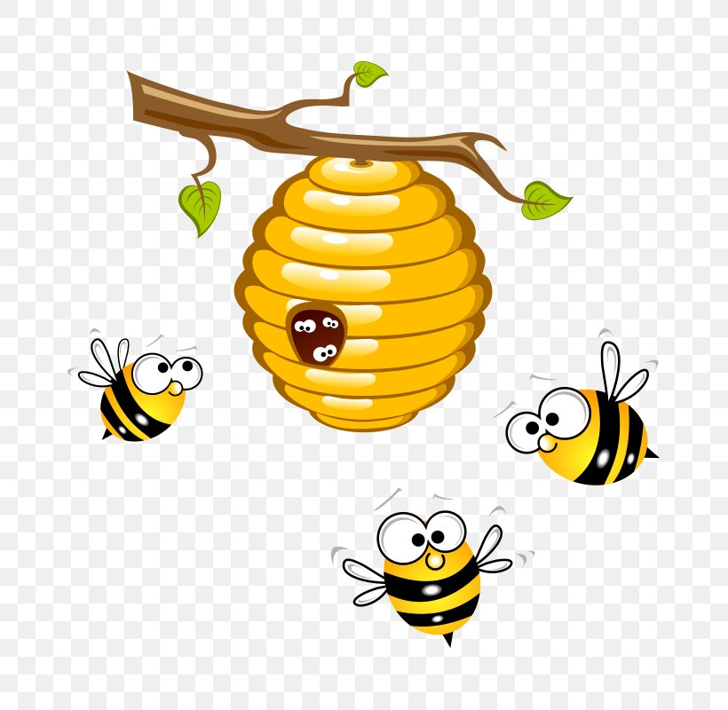 Honey Bee Beehive Clip Art, PNG, 800x800px, Bee, Beehive, Beeswax,  Bumblebee, Cartoon Download Free