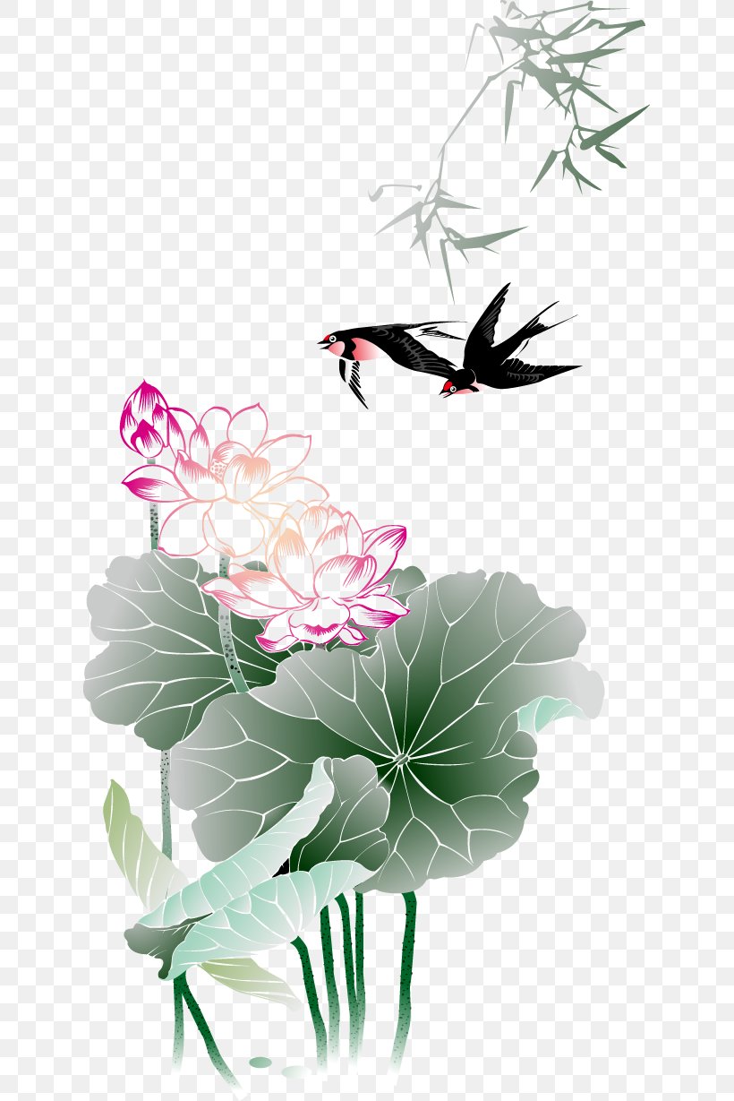 Lotus Nelumbo Nucifera Drawing Illustration, PNG, 633x1229px, Lotus, Art, Butterfly, Cdr, Drawing Download Free