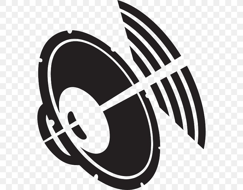 Loudspeaker Clip Art, PNG, 568x640px, Loudspeaker, Audio, Audio Equipment, Black And White, Computer Speakers Download Free